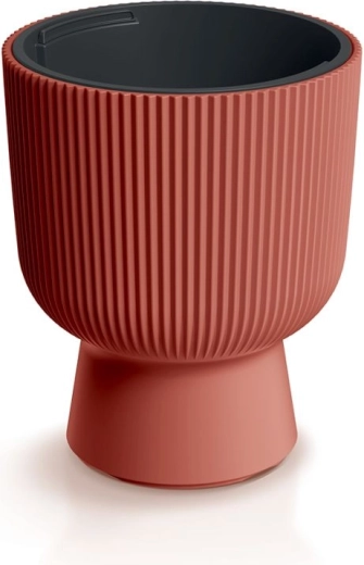 Maceta con inserto de 39 cm color cobre: macetero moderno de plástico para plantas