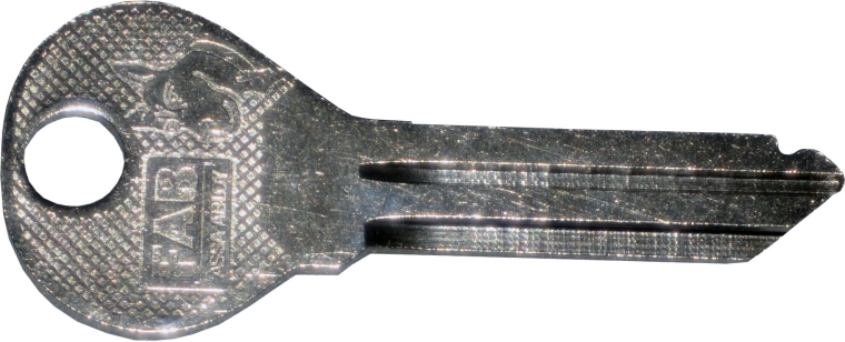Llave de repuesto para bombín FAB de 2. clase de seguridad