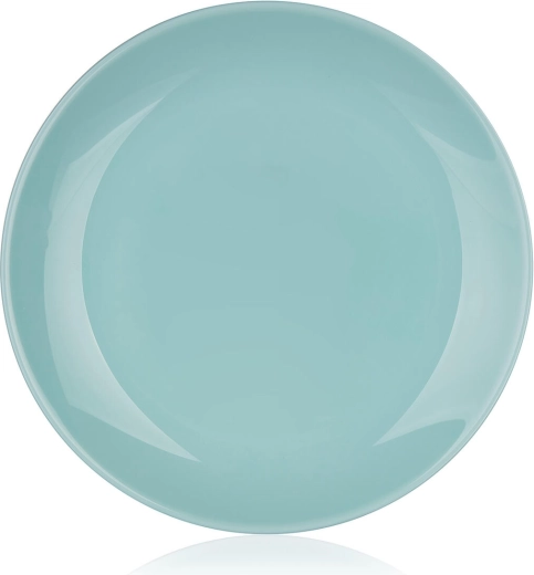 Plato de postre DIWALI 19 cm turquesa, vidrio templado
