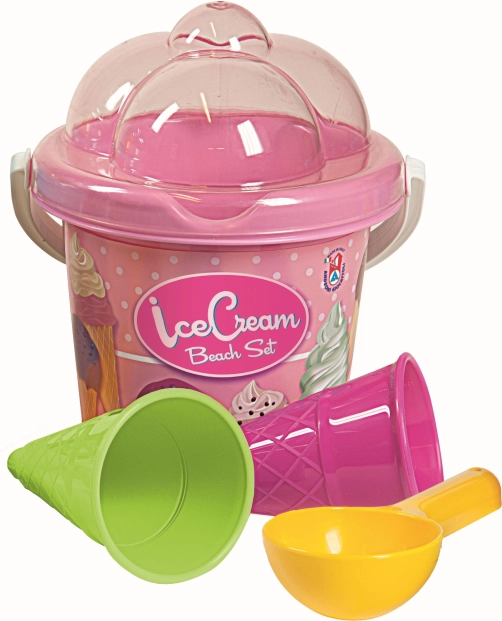 Androni set de arena Helado – pequeño, rosa