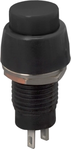 Interruptor de botón negro empotrable