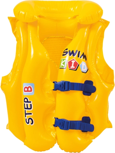 Chaleco de natación inflable con cuello para niños de 3 a 6 años
