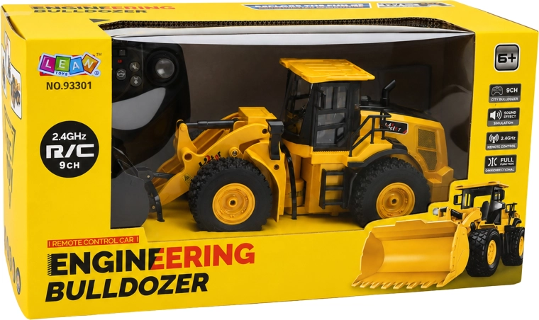 Bulldozer RC teledirigido con mando a distancia - 1 unidad
