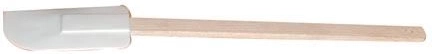 Espátula de cocina 29,5 cm con mango de madera, blanca