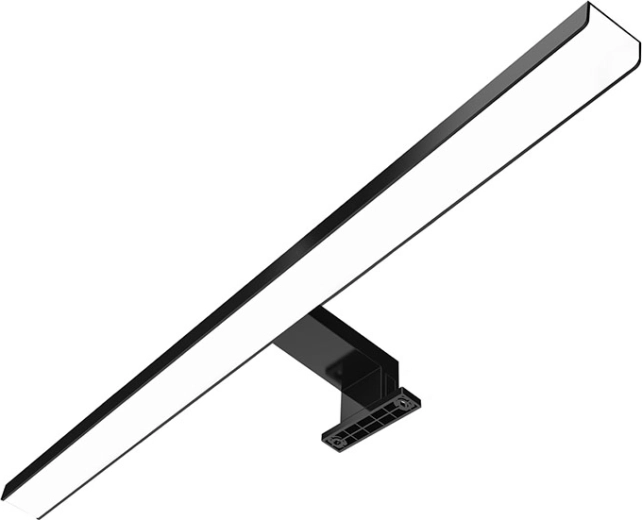 Iluminación LED de baño Solight sobre espejo 3 en 1, 60 cm, 12 W, 4000 K, negra
