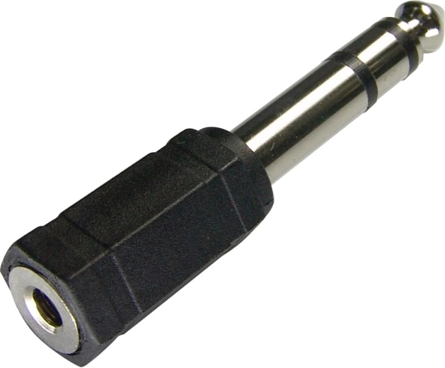 Adaptador de audio Sencor de jack estéreo de 6,35 mm a toma jack estéreo de 3,5 mm