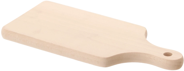 Tabla de cortar de madera de haya 27 × 11 cm con mango