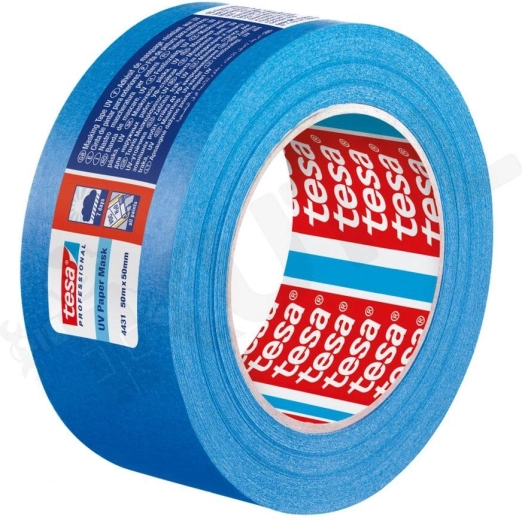 Cinta de enmascarar UV 38 × 50 m azul Tesa