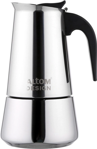 Altom Design cafetera moka de acero 450 ml (para 9 tazas)