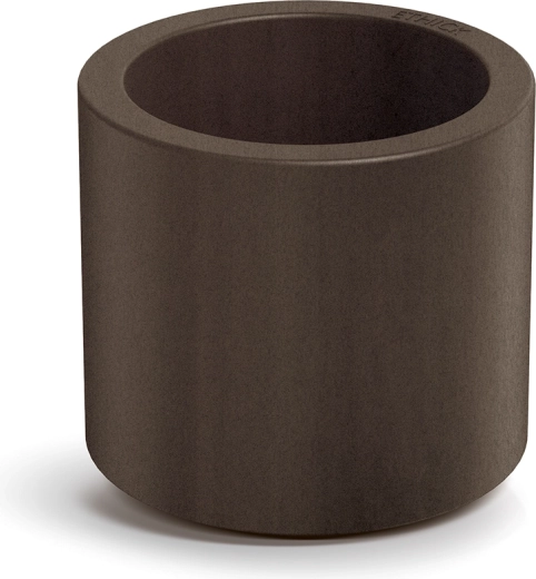 Maceta Tubla Round 38 cm marrón óxido con inserto