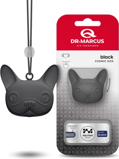 Ambientador para coche Dr. Marcus Cosmic Dog Black