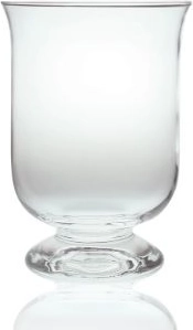 Portavelas de vidrio de 16 cm