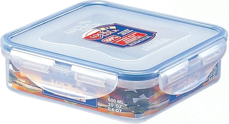 Recipiente para alimentos LOCKnLOCK cuadrado 600 ml