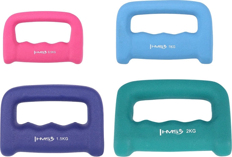 Mancuerna de neopreno con agarre 2 kg HMS