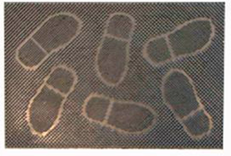 Alfombrilla de goma con púas 40 × 60 cm