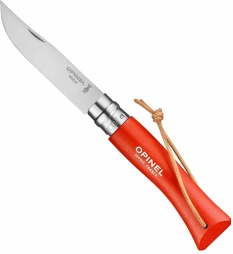 Opinel N°07 Trekking navaja de bolsillo naranja, madera de haya