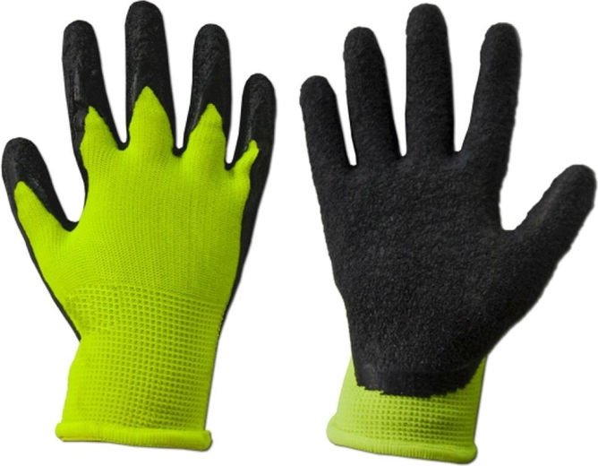 Guantes de trabajo protectores con recubrimiento de látex