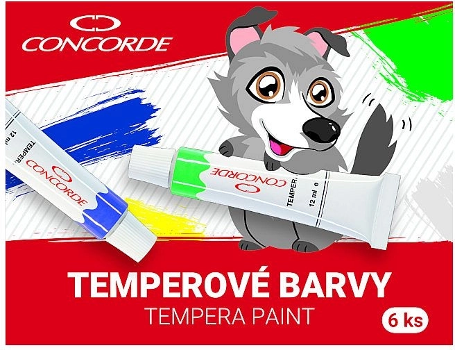 Pinturas al temple CONCORDE 6×12 ml