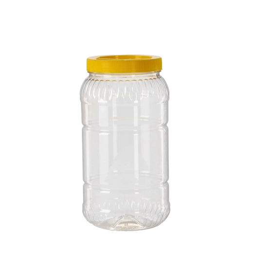 Jarra de plástico transparente de 3 l con tapa