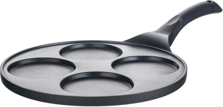 Sartén para tortitas ALIVIA de 26 cm con superficie antiadherente, 4 moldes