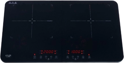 Placa de inducción de dos zonas Adler