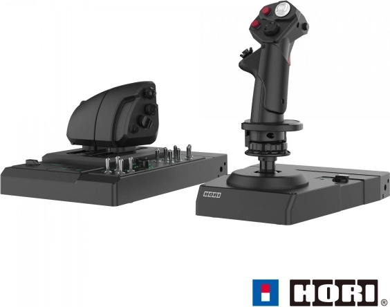 Sistema de control de vuelo HOTAS para PC con soporte