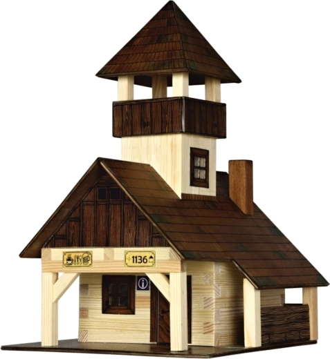 Walachia maqueta de madera para ensamblar de un refugio turístico