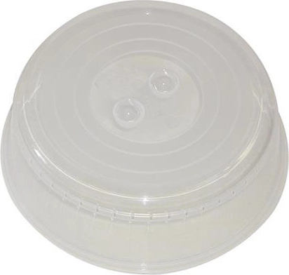 Tapa para microondas de 26 cm, plástico transparente