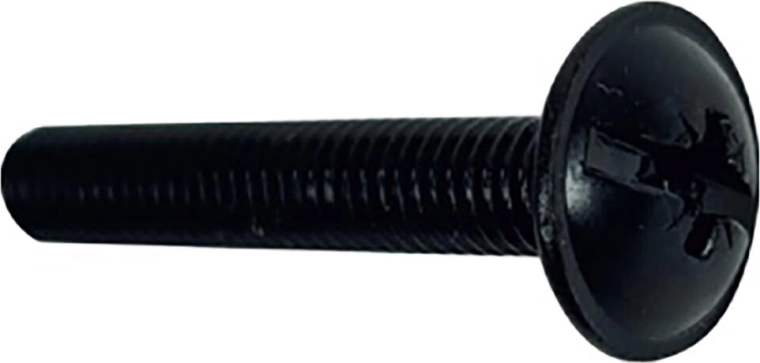 Tornillos de cabeza de marco M4 × 10, negros (15 uds.)
