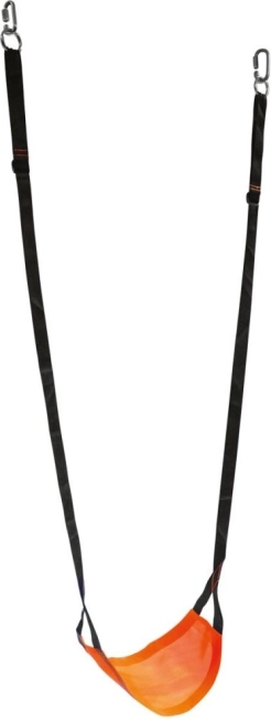 Columpio infantil colgante Bino – textil transpirable, naranja