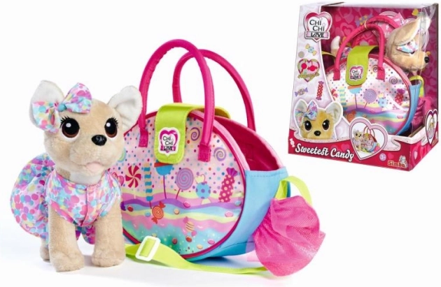 Perrito de peluche con bolso CHI CHI LOVE Sweetest Candy