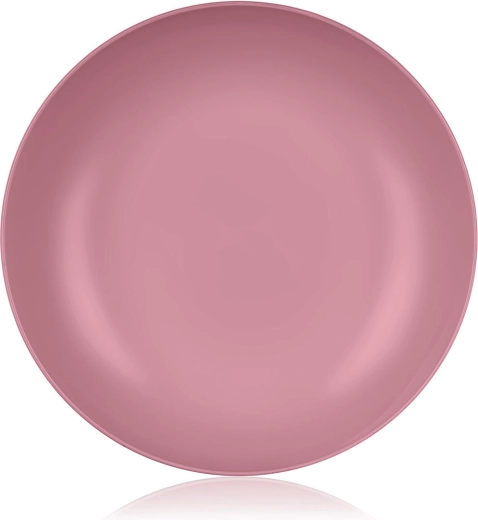 Plato hondo 22 cm Culinaria rosa oscuro de plástico