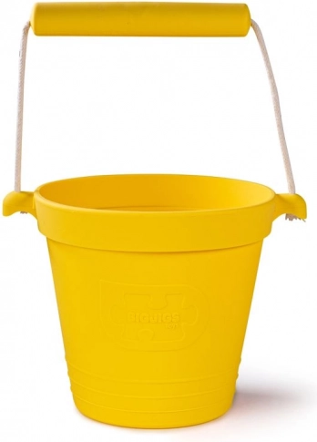 Cubito de playa de silicona BIGJIGS TOYS – amarillo