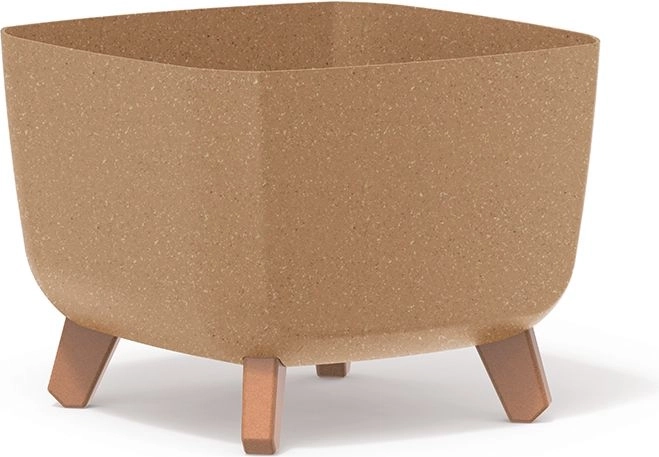 Maceta Gracia Square Eco Wood 29 × 29 × 22 cm, natural