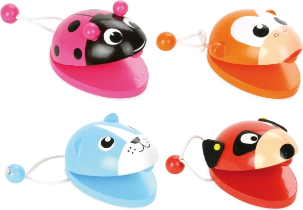 Vilac castañuelas de madera para niños – animales – Estándar