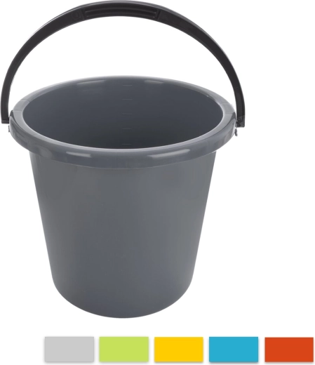 Cubo de plástico Mamba de 12 l, mezcla de colores