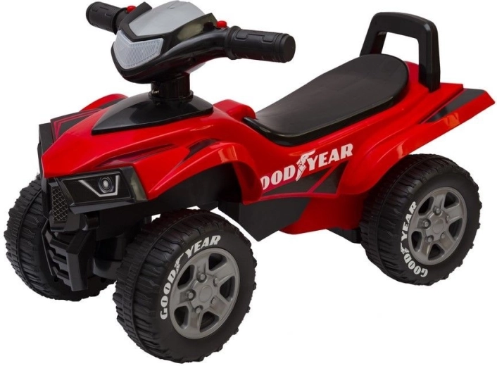 Correpasillos infantil Goodyear tipo quad con luces y sonidos - 1 unidad