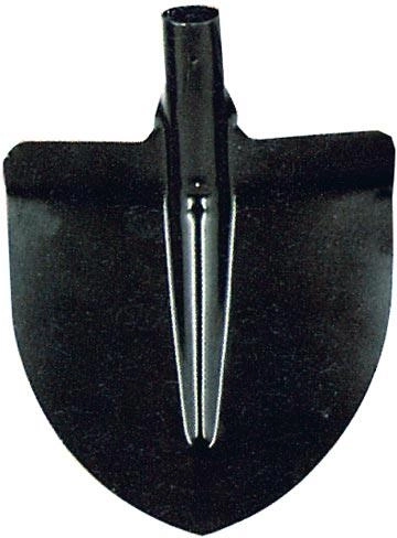 Pala de punta (corazón) sin mango, negra