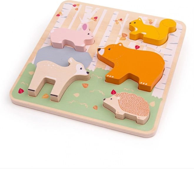 Bigjigs Baby Rompecabezas de madera Animales del bosque