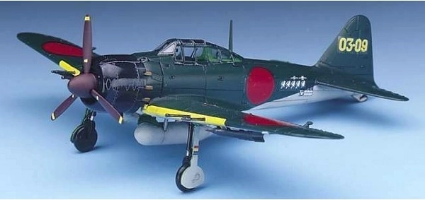 Maqueta del caza Mitsubishi A6M5c Zero a escala 1:72
