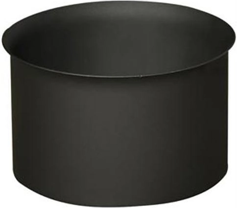 Pasamuros para conducto de humos 150 mm, grosor 1,5 mm, negro