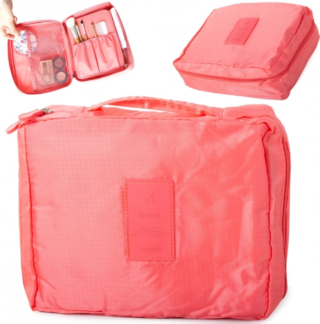 Bolsa de cosméticos de viaje - salmón