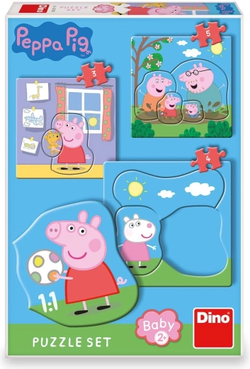 Juego de rompecabezas Peppa Pig: Familia 3–5 piezas para bebés