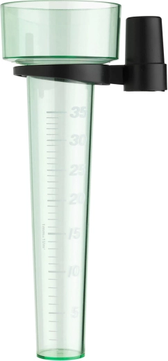 Pluviómetro con soporte de plástico 8,4 × 24,5 cm