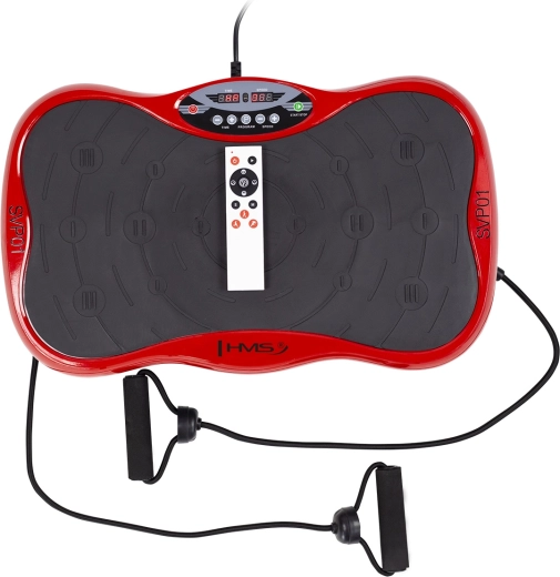 Plataforma vibratoria para ejercicio en casa HMS SVP01 – roja