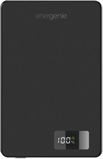 Power bank magnética inalámbrica 10 000 mAh con LCD, USB‑C PD 20 W, 15 W, negra