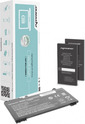 Batería Movano RE03XL para portátiles HP ProBook 430/440/450 G6 y G7 3500 mAh 40 Wh