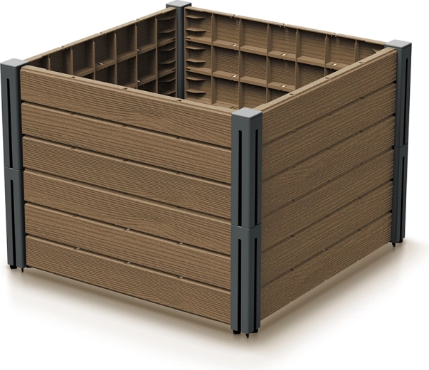 Bancal elevado Base Plant – bancal modular de plástico para jardín, terraza y balcón