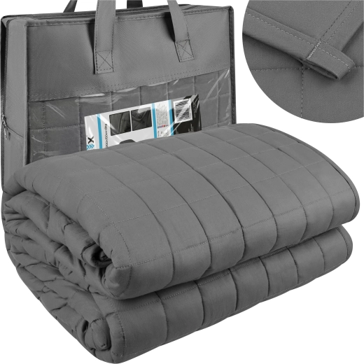 Manta con peso Isomedix 200 × 150 cm, 8 kg (gris)