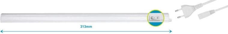 Luminaria LED Retlux T5 4 W 30 cm